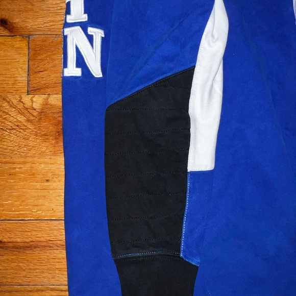 Polo by Ralph Lauren Blue and Black Long Sleeve Snow Challenge Rugby Shirt - Picture 4 of 5